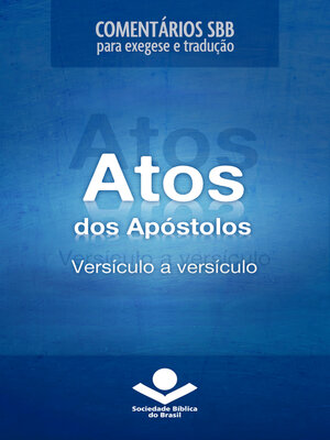 cover image of Comentários SBB--Atos versículo a versículo